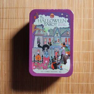 The Halloween Tarot Deck in a Tin